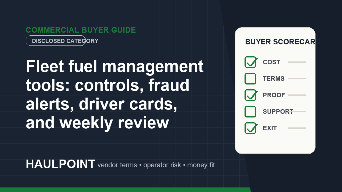 Trucking Tools and Vendor Comparison Hub