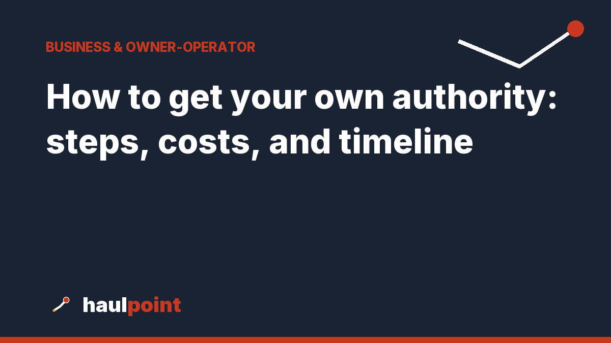 How to get your own authority: steps, costs, and timeline