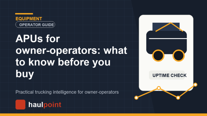 APUs for owner-operators: what to know before you buy