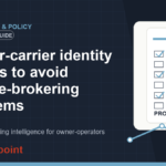 Broker-carrier identity checks to avoid double-brokering problems