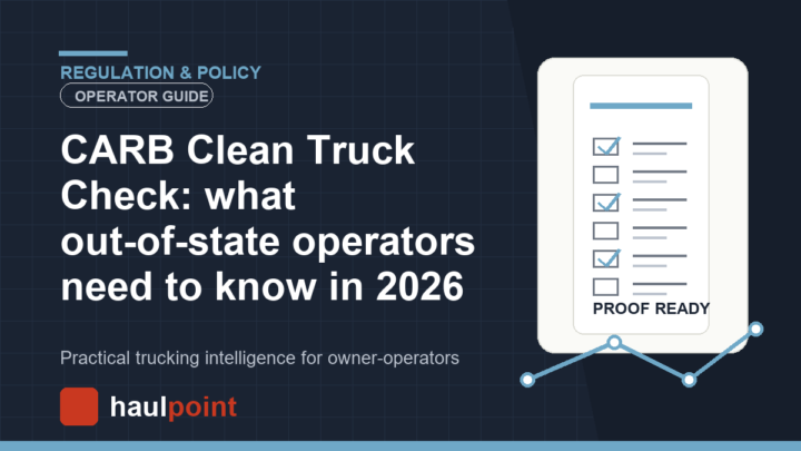 CARB Clean Truck Check: what out-of-state operators need to know in 2026