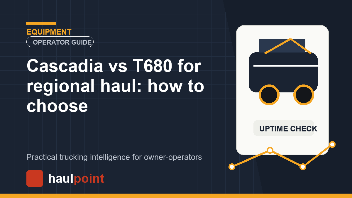Cascadia vs T680 for regional haul: how to choose