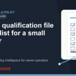 Driver qualification file checklist for a small carrier