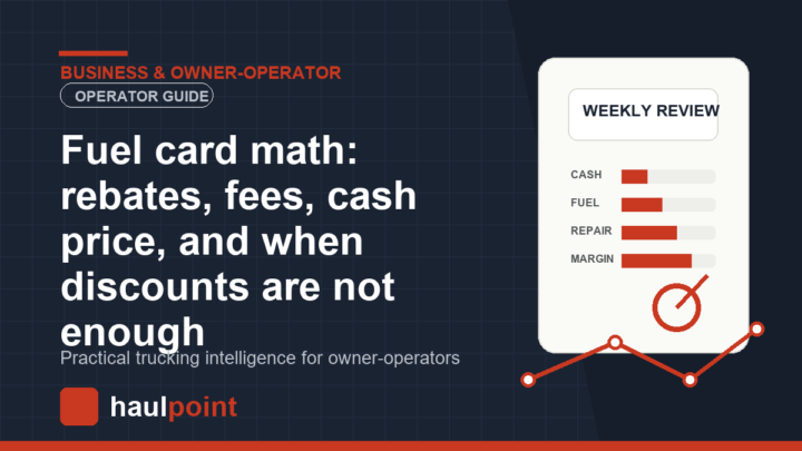 Fuel card math: rebates, fees, cash price, and when discounts are not enough