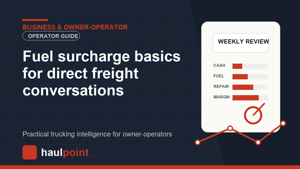 Fuel surcharge basics for direct freight conversations