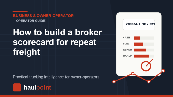 How to build a broker scorecard for repeat freight