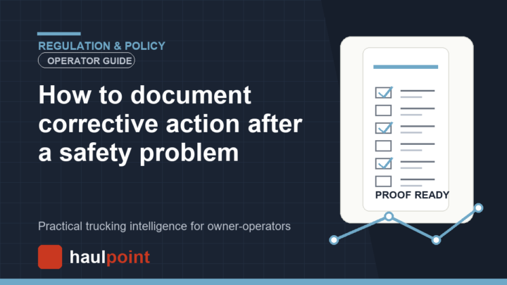 How to document corrective action after a safety problem