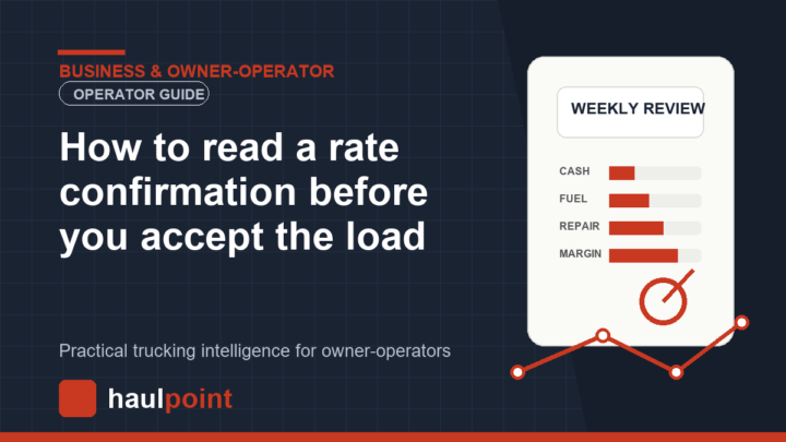 How to read a rate confirmation before you accept the load