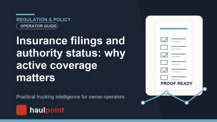 Insurance filings and authority status: why active coverage matters