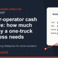 Owner-operator cash reserve: how much runway a one-truck business needs